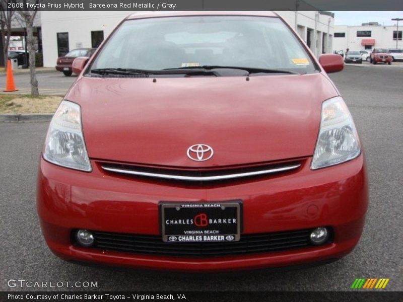 Barcelona Red Metallic / Gray 2008 Toyota Prius Hybrid