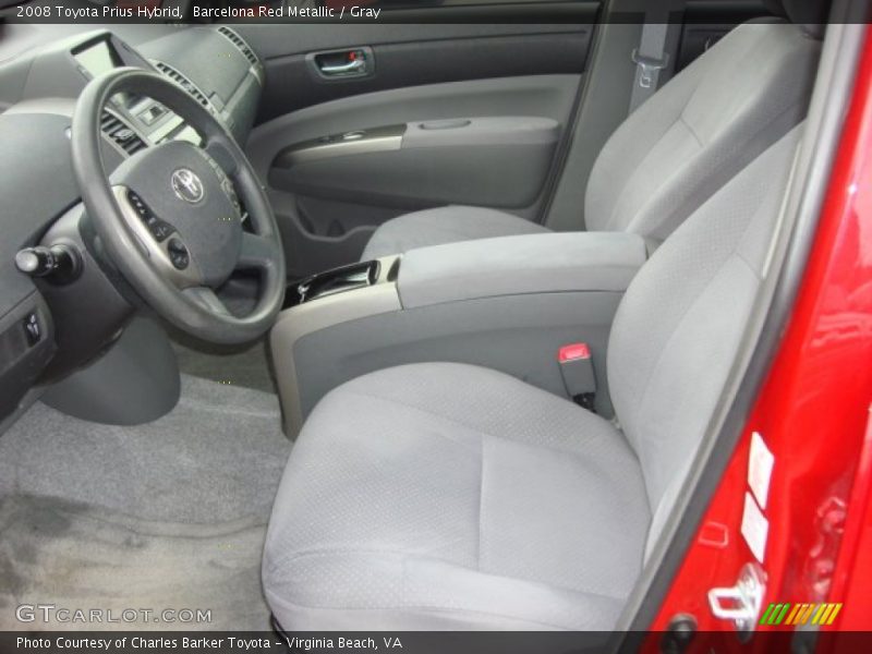 Barcelona Red Metallic / Gray 2008 Toyota Prius Hybrid