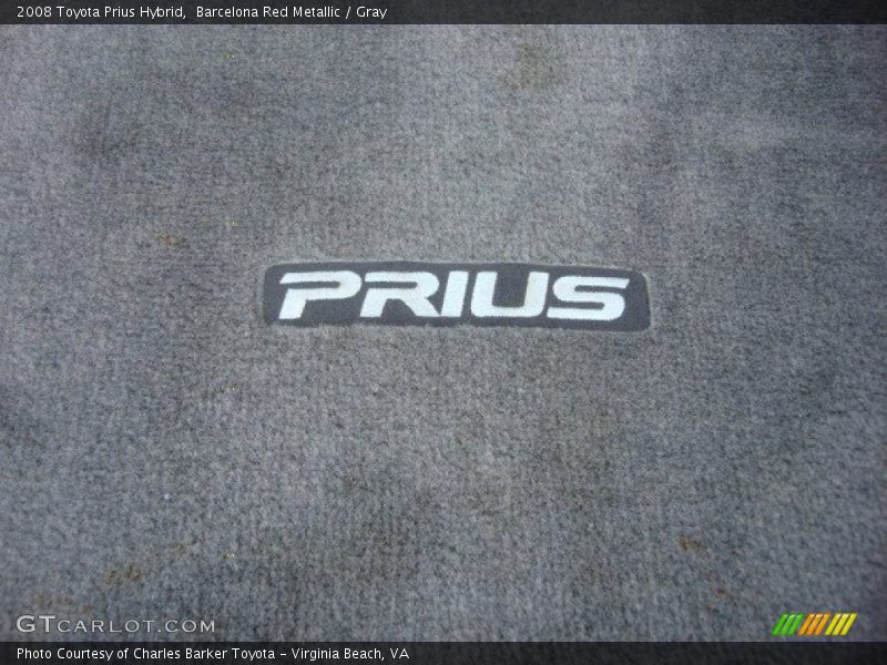 Barcelona Red Metallic / Gray 2008 Toyota Prius Hybrid