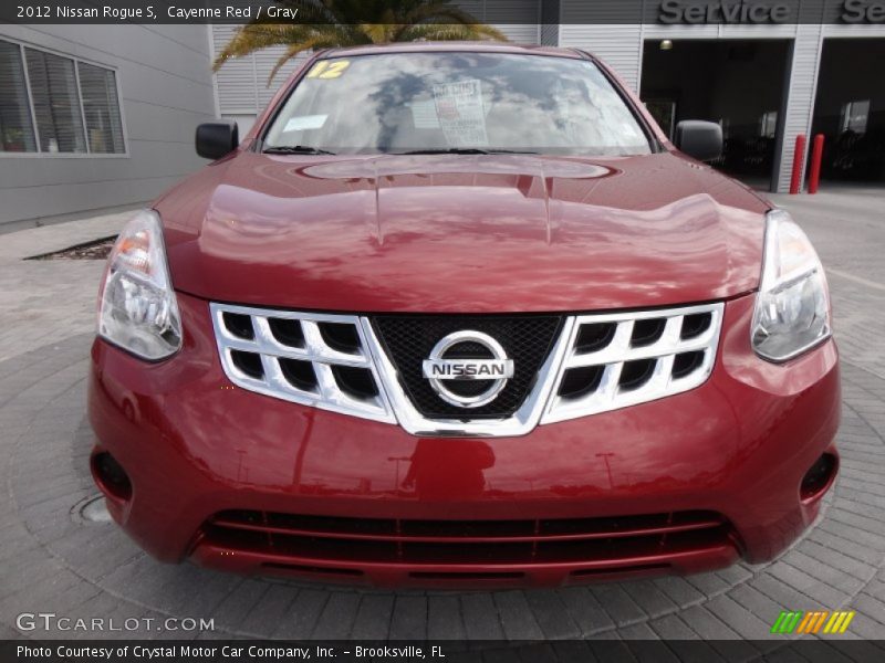 Cayenne Red / Gray 2012 Nissan Rogue S
