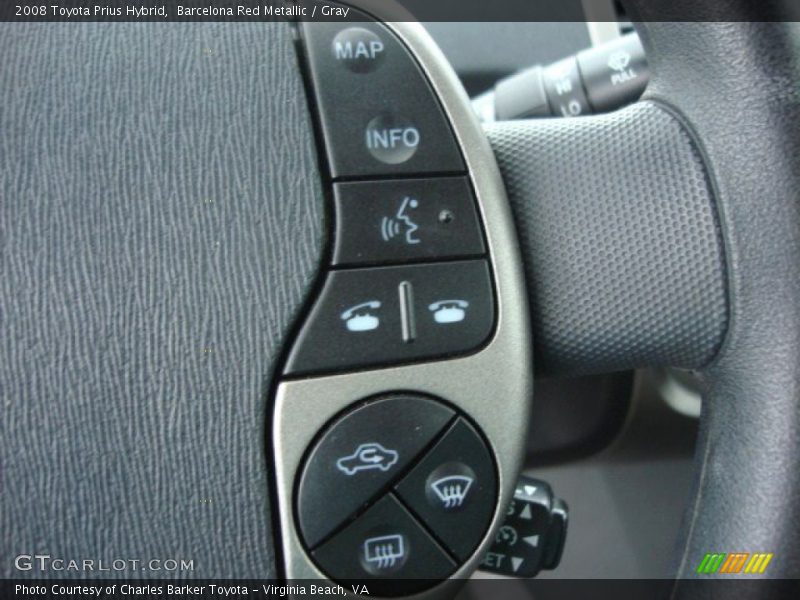 Barcelona Red Metallic / Gray 2008 Toyota Prius Hybrid