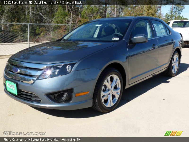 Steel Blue Metallic / Charcoal Black 2012 Ford Fusion SE