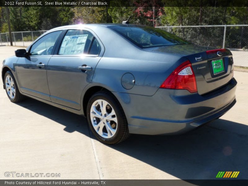 Steel Blue Metallic / Charcoal Black 2012 Ford Fusion SE