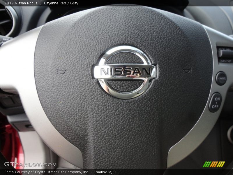 Cayenne Red / Gray 2012 Nissan Rogue S
