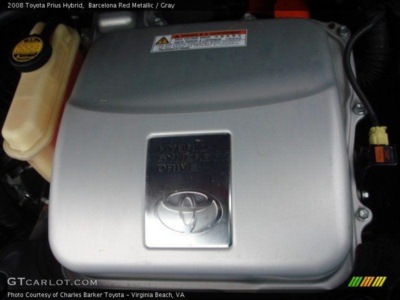 Barcelona Red Metallic / Gray 2008 Toyota Prius Hybrid