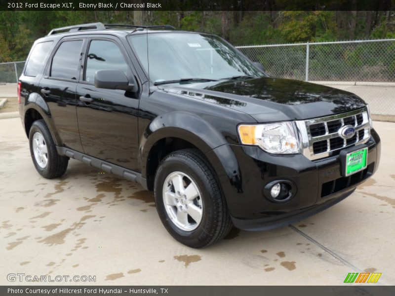 Ebony Black / Charcoal Black 2012 Ford Escape XLT