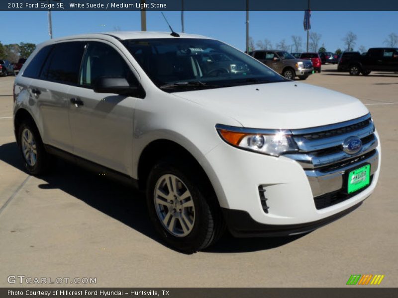 White Suede / Medium Light Stone 2012 Ford Edge SE