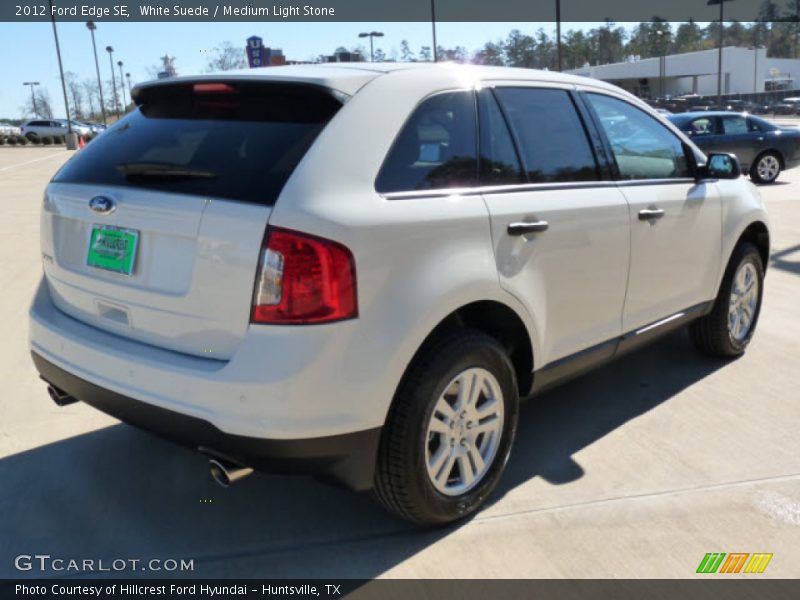 White Suede / Medium Light Stone 2012 Ford Edge SE