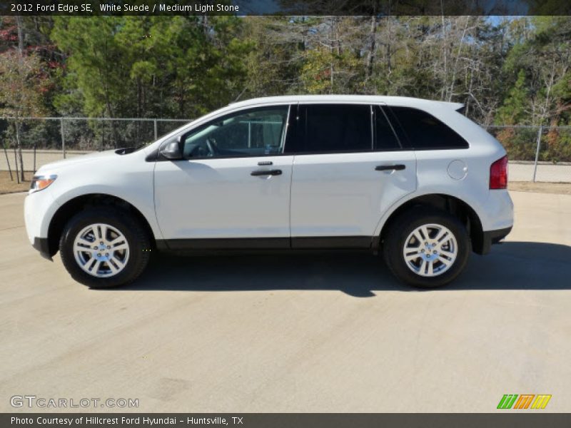 White Suede / Medium Light Stone 2012 Ford Edge SE