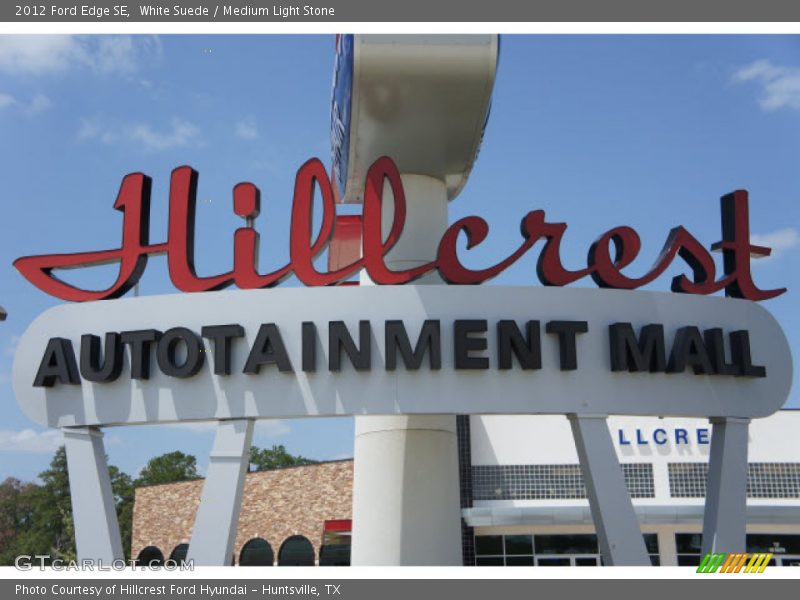 White Suede / Medium Light Stone 2012 Ford Edge SE