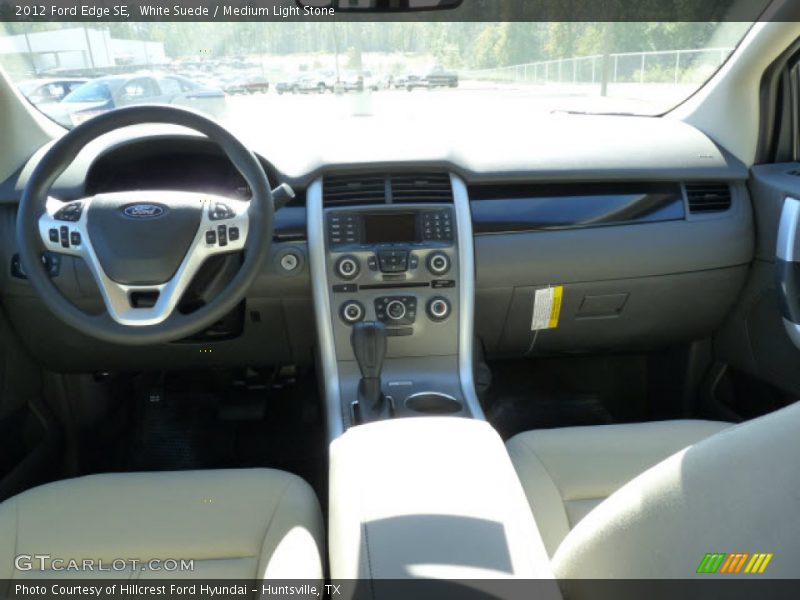 White Suede / Medium Light Stone 2012 Ford Edge SE