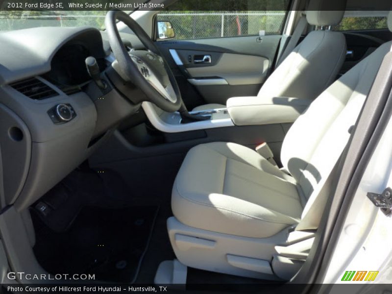 White Suede / Medium Light Stone 2012 Ford Edge SE
