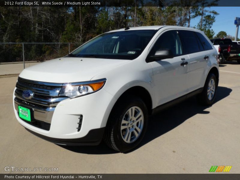 White Suede / Medium Light Stone 2012 Ford Edge SE