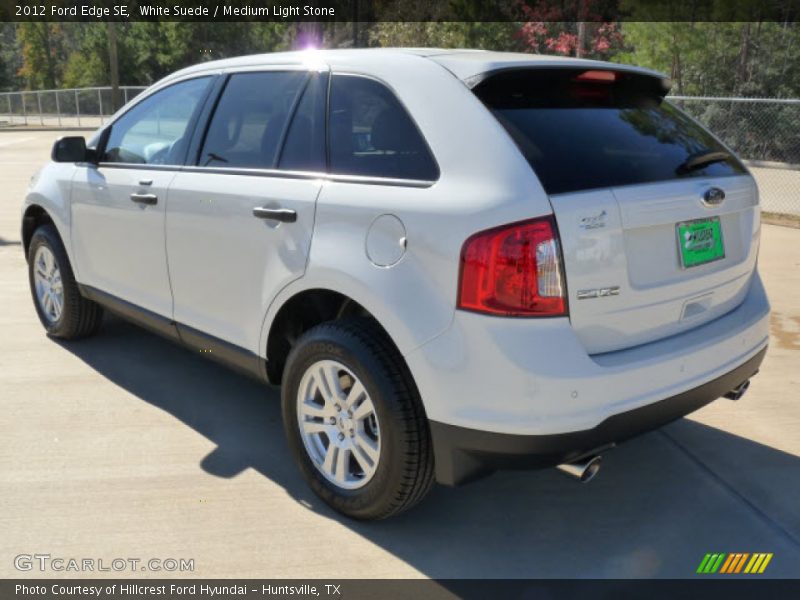 White Suede / Medium Light Stone 2012 Ford Edge SE