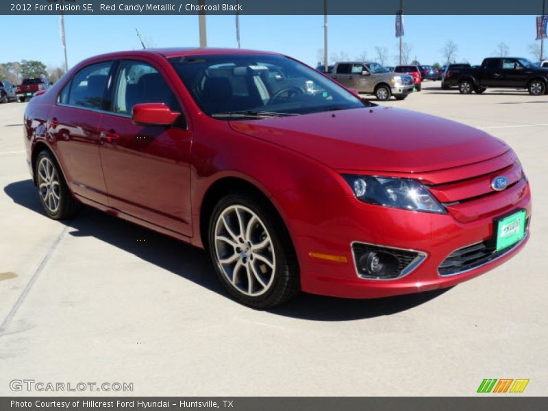 Red Candy Metallic / Charcoal Black 2012 Ford Fusion SE