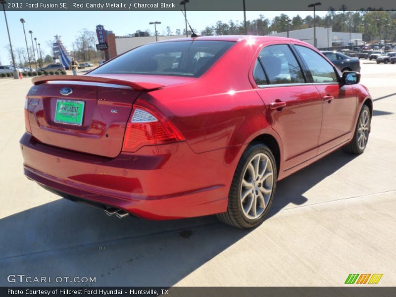 Red Candy Metallic / Charcoal Black 2012 Ford Fusion SE