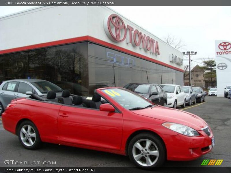 Absolutely Red / Charcoal 2006 Toyota Solara SE V6 Convertible