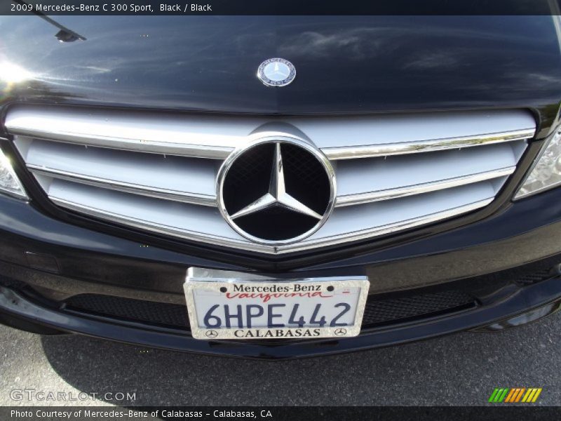 Black / Black 2009 Mercedes-Benz C 300 Sport