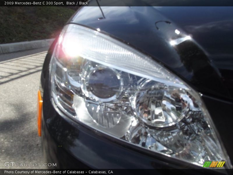 Black / Black 2009 Mercedes-Benz C 300 Sport