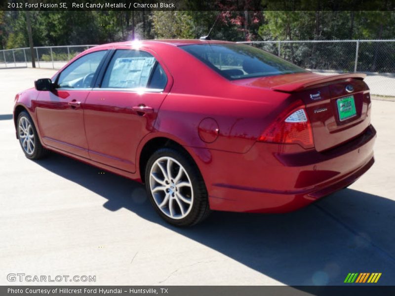Red Candy Metallic / Charcoal Black 2012 Ford Fusion SE