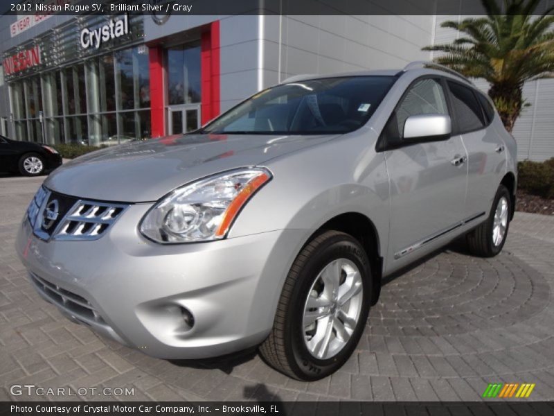 Brilliant Silver / Gray 2012 Nissan Rogue SV