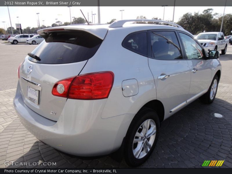 Brilliant Silver / Gray 2012 Nissan Rogue SV