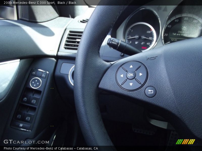 Black / Black 2009 Mercedes-Benz C 300 Sport