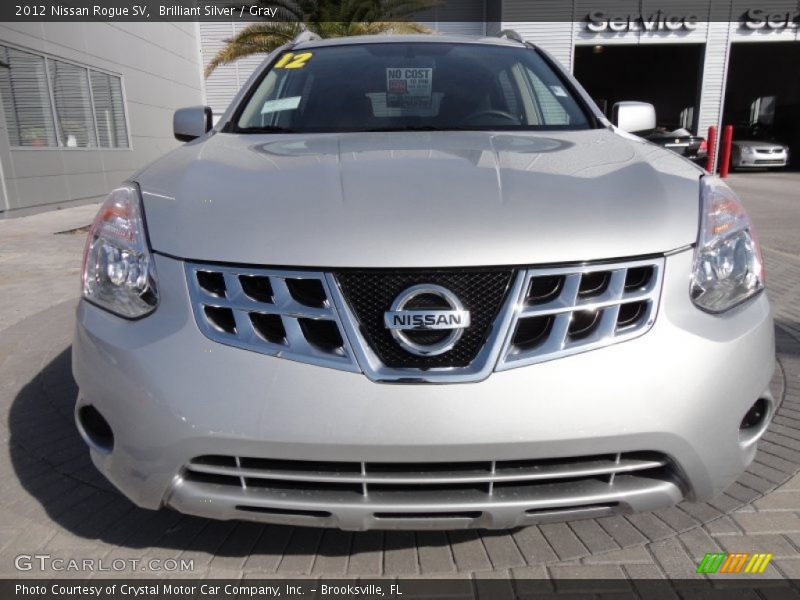 Brilliant Silver / Gray 2012 Nissan Rogue SV