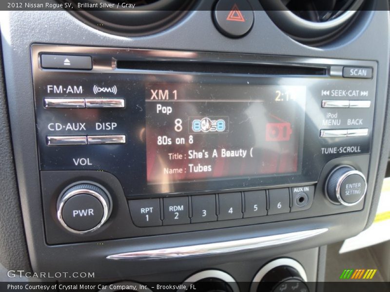 Brilliant Silver / Gray 2012 Nissan Rogue SV