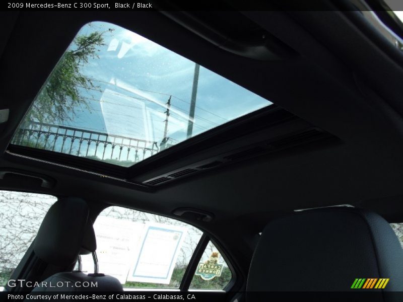 Black / Black 2009 Mercedes-Benz C 300 Sport