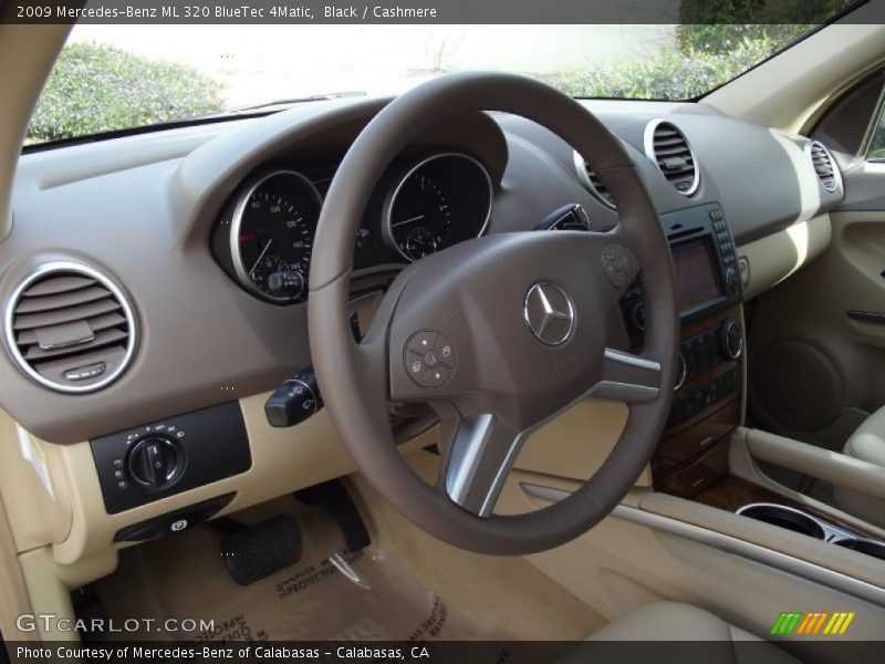 Black / Cashmere 2009 Mercedes-Benz ML 320 BlueTec 4Matic