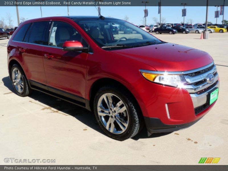 Red Candy Metallic / Medium Light Stone 2012 Ford Edge Limited EcoBoost