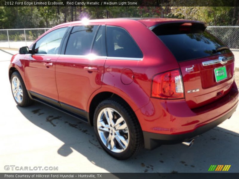 Red Candy Metallic / Medium Light Stone 2012 Ford Edge Limited EcoBoost