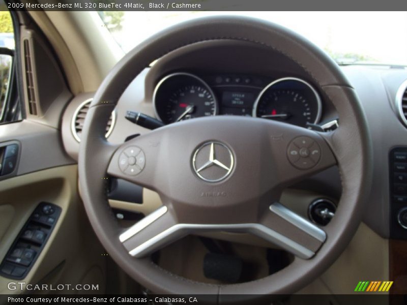Black / Cashmere 2009 Mercedes-Benz ML 320 BlueTec 4Matic