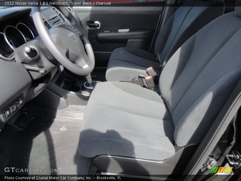 Super Black / Charcoal 2012 Nissan Versa 1.8 S Hatchback