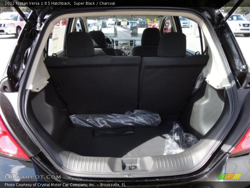 Super Black / Charcoal 2012 Nissan Versa 1.8 S Hatchback