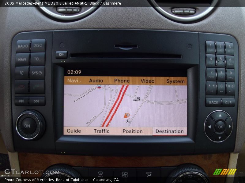 Black / Cashmere 2009 Mercedes-Benz ML 320 BlueTec 4Matic