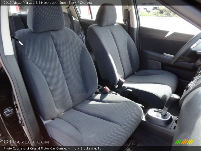 Super Black / Charcoal 2012 Nissan Versa 1.8 S Hatchback