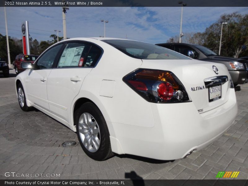 Winter Frost White / Blonde 2012 Nissan Altima 2.5 S