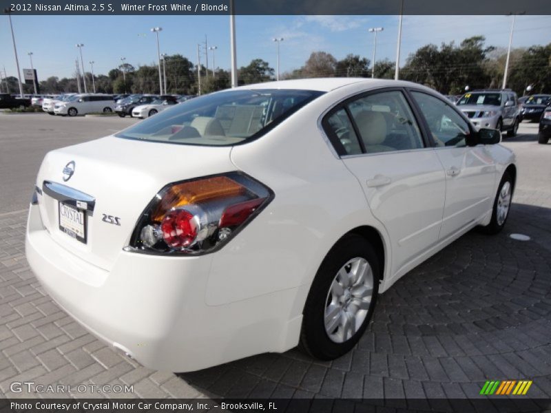 Winter Frost White / Blonde 2012 Nissan Altima 2.5 S