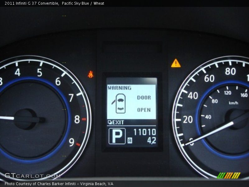 Pacific Sky Blue / Wheat 2011 Infiniti G 37 Convertible