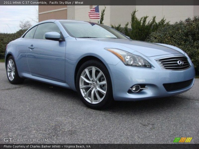 Pacific Sky Blue / Wheat 2011 Infiniti G 37 Convertible