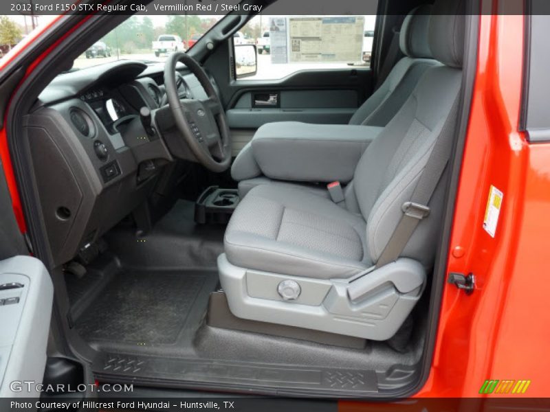  2012 F150 STX Regular Cab Steel Gray Interior
