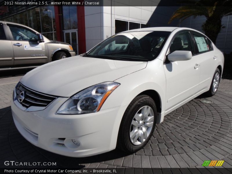 Winter Frost White / Charcoal 2012 Nissan Altima 2.5 S