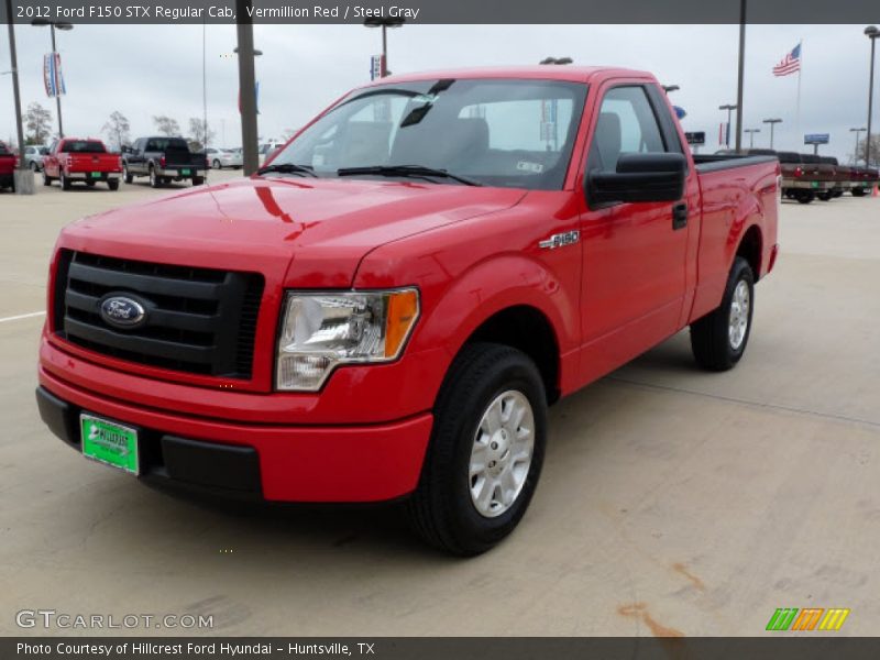 Vermillion Red / Steel Gray 2012 Ford F150 STX Regular Cab