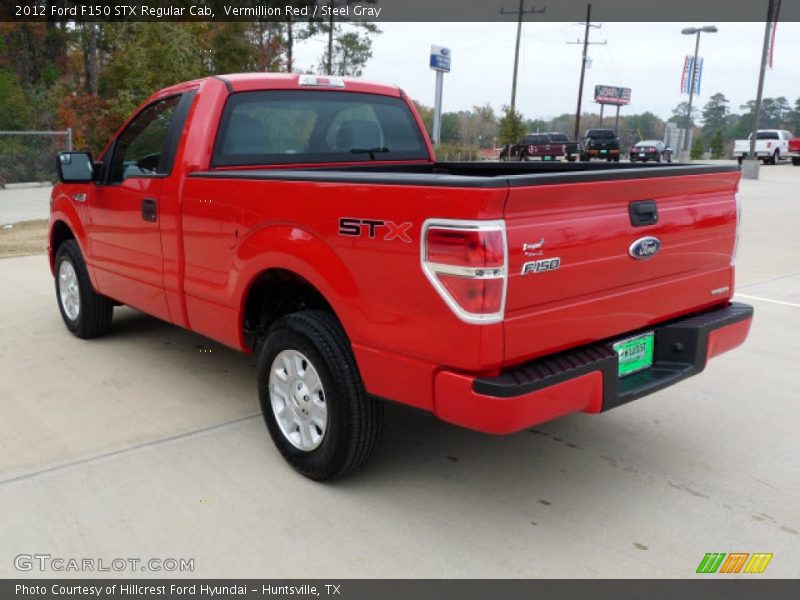 Vermillion Red / Steel Gray 2012 Ford F150 STX Regular Cab