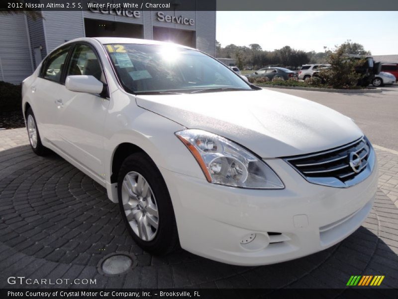 Winter Frost White / Charcoal 2012 Nissan Altima 2.5 S