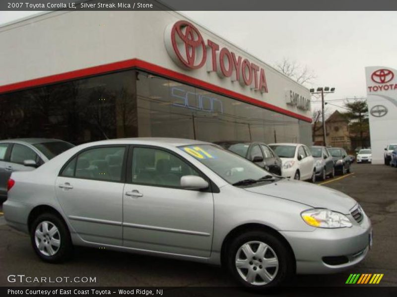 Silver Streak Mica / Stone 2007 Toyota Corolla LE