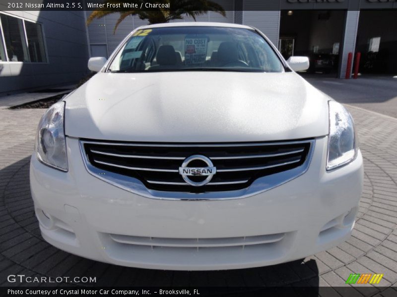 Winter Frost White / Charcoal 2012 Nissan Altima 2.5 S