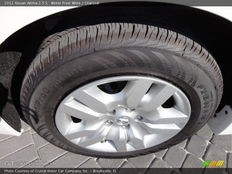 Winter Frost White / Charcoal 2012 Nissan Altima 2.5 S